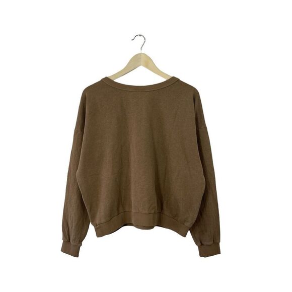 Jungmaven X-Large Sweatshirt Hemp Organic Cotton Top Brown Womens READ *Logo - Picture 2 of 16